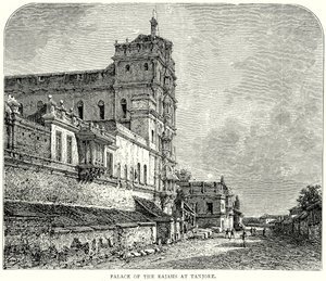 Palast der Rajas in Tanjore von English School