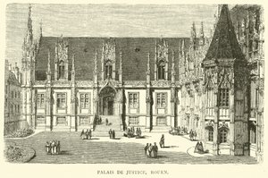 Retsbygningen, Rouen, december 1870 af English School