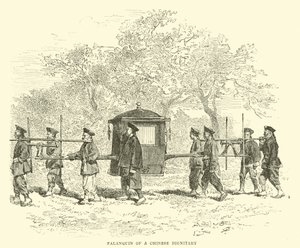 Palanquin of a Chinese dignitary  af English School