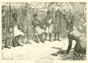 Palaver of Ashanti Chiefs  af English School