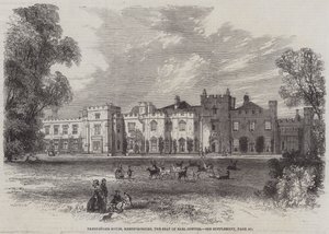 Panshanger House, Hertfordshire, Earl Cowpers sæde (gravering) af English School