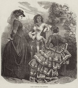 Paris Fashions til oktober (gravering) af English School