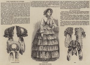 Paris Fashions til oktober (gravering) af English School