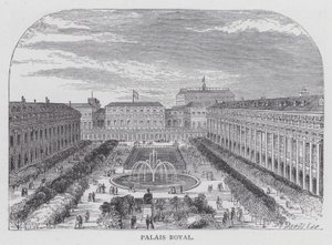 Paris, Palais Royal (gravering) af English School