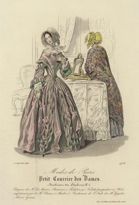 Paris mode, 1843 af English School