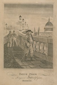 Patch Price i forklædning på Blackfriars Bridge af English School