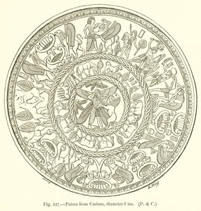 Patera fra Curium, diameter 8 tommer af English School