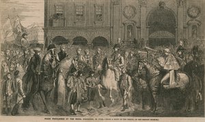 Fred proklameret på Royal Exchange i 1748 af English School