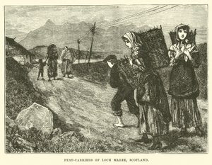 Torfträger von Loch Maree, Schottland von English School