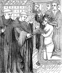Penance of Henry II, efter en indgravering i Carters 