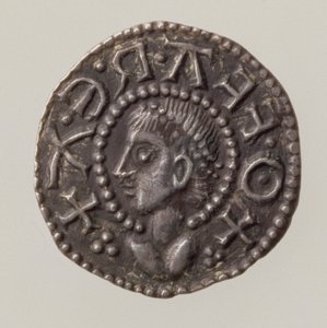 Penny of Offa, King of Mercia, 757-96 (forside) (sølv) (for bagside se 168072)