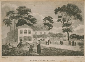 Menschen auf dem Gelände des Copenhagen House von English School