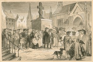Folk, der reparerer til David Dicksons foredrag på Irvine af English School