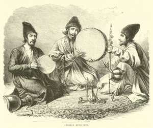 Persian musicians  af English School
