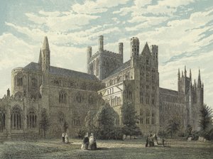 Peterborough Cathedral, North East View af English School