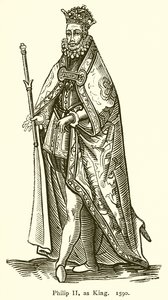 Filip II som konge. 1590 af English School