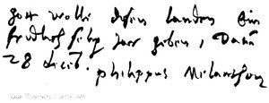 Philip Melancthon, f 1497, d 1560 af English School