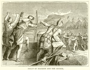 Filip af Makedonien og bueskytten af English School