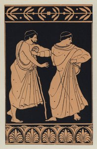 Philto og Lesbionicus (farve litho) af English School