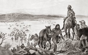 Frygiere, der krydser Bosporusområdet fra Europa til Asien, fra Hutchinson