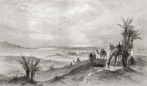 Pi Hahiroth og Det Røde Hav, hvor israelitterne slog lejr under deres udvandring fra Egypten, fra 
