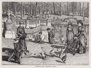 Maleriske London, Kensington Gardens (gravering) af English School