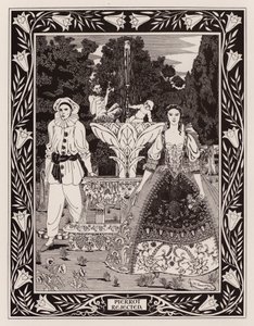 Pierrot afvist (Litho) af English School