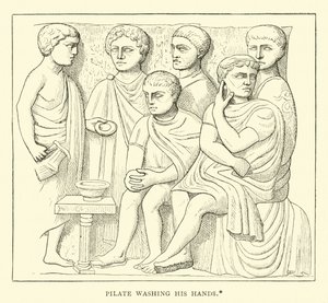 Pilatus vasker sine hænder af English School
