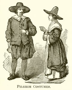 Pilgrimskostumer af English School