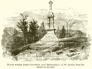 Ort, an dem Piers Gaveston enthauptet wurde