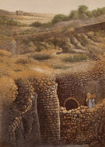 Steder nævnt i Bibelen: Siloadammen (chromolitho) af English School