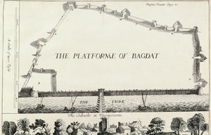 Plan of Bagdad, fra en engelsk oversættelse af Les Six Voyages de J.B. Tavernier af English School