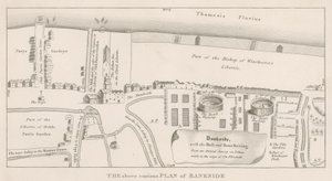 Plan over Bankside, Southwark af English School