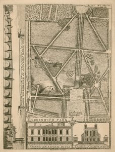 Plan over Greenwich Park, London af English School
