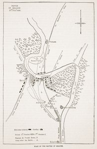 Plan for slaget ved Meeanee, illustration fra Cassell