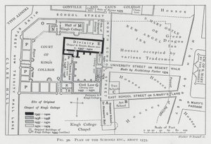 Plan of the Schools etc, about 1575dani af English School