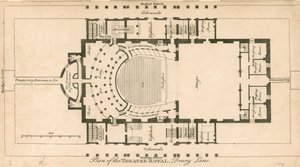 Plan over Theatre Royal, Drury Lane, London af English School