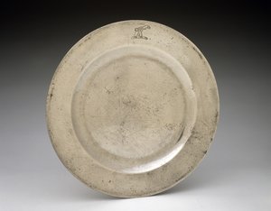 plade, c. 1750 (tin) af English School