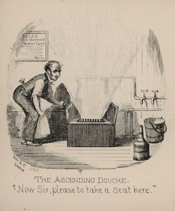 Freuden der Wasserheilung, Der aufsteigende Duschstrahl