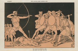 Politisk tegneserie af English School