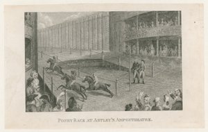 Poney Race i Astleys Amphitheatre af English School