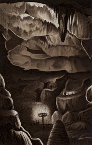Pools Cavern (litho) af English School