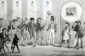 Fattige frøs ud af Gardners, 1820 af English School
