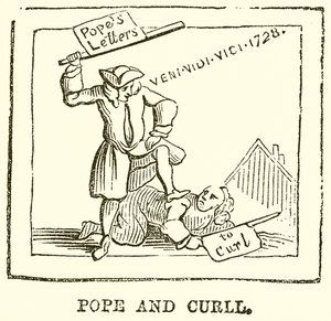 Pope og Curll af English School