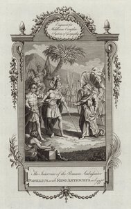 Popillius, med kong Antiochus af English School