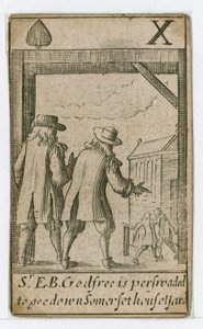 Popish Plot spillekort (gravering) af English School