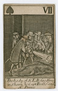 Popish Plot spillekort (gravering) af English School