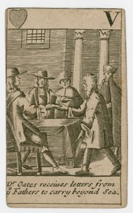 Popish Plot spillekort af English School