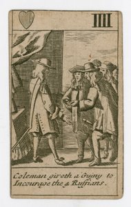 Popish Plot spillekort af English School