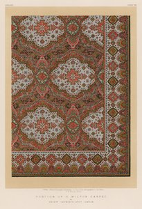 Portion of a Wilton Carpet af Mrs Lapworth Bros, London af English School
